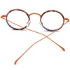 FONEX Acetate Titanium Glasses Frame Men 2024 New Round Eyeglasses