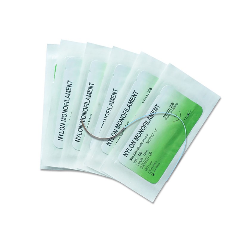 12PCS Suture Thread Individual Package Stainless Steel Nylon Suture Thread