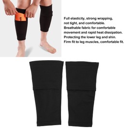 Soccer Shin Guards Sleeves, Calf Compression Sleeves with Shin Pads, Football Leg Socks for Men and Women, Support for Tennis, Football Games Indoor and Outdoor (S)