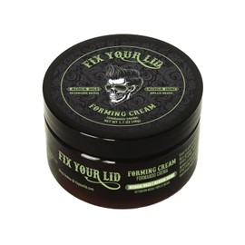 FIX YOUR LID, Crema Moldeadora, Fijación Media, Ideal para Hombres y Todo Tipo de Peinados, Brillo Medio, 3.75 Onzas