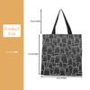 Rumyve Cat Canvas Tote Bag, Fun Cute Cat Beach Bag,