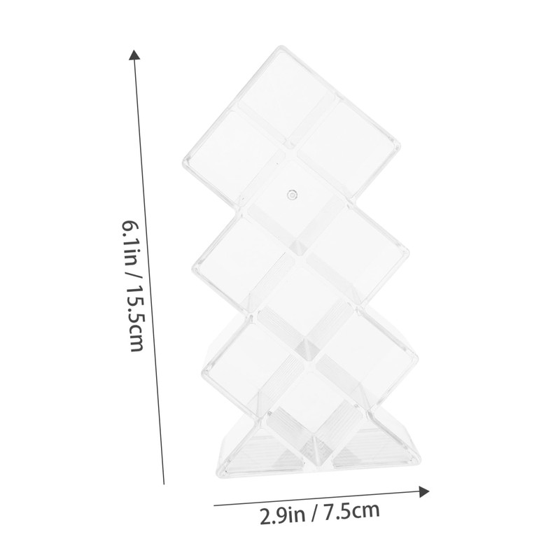 WOONEKY Transparent Acrylic Lipstick Holder Compact Makeup Storage Organizer for