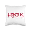 Smok'n'beaver HEINOUS Throw Pillow, 16x16, Multicolor