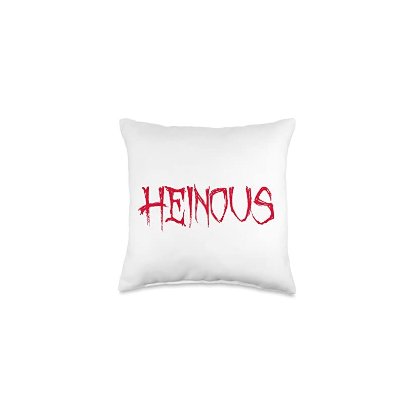 Smok'n'beaver HEINOUS Throw Pillow, 16x16, Multicolor