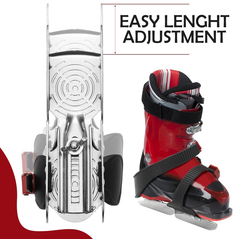 VioraWhite Toddler Ice Skates Adjustable Double Runner Ice Skates with