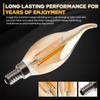 Seentech 6 Pack Dimmable Warm Amber CA10 C35 LED Candelabra
