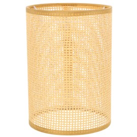 Baluue Rattan Lamp Shade - E27 Woven Bamboo Small Lampshade, Pendant Lamp Shades Replacement for Table Lamps and Floor Light, 4.2cm Opening