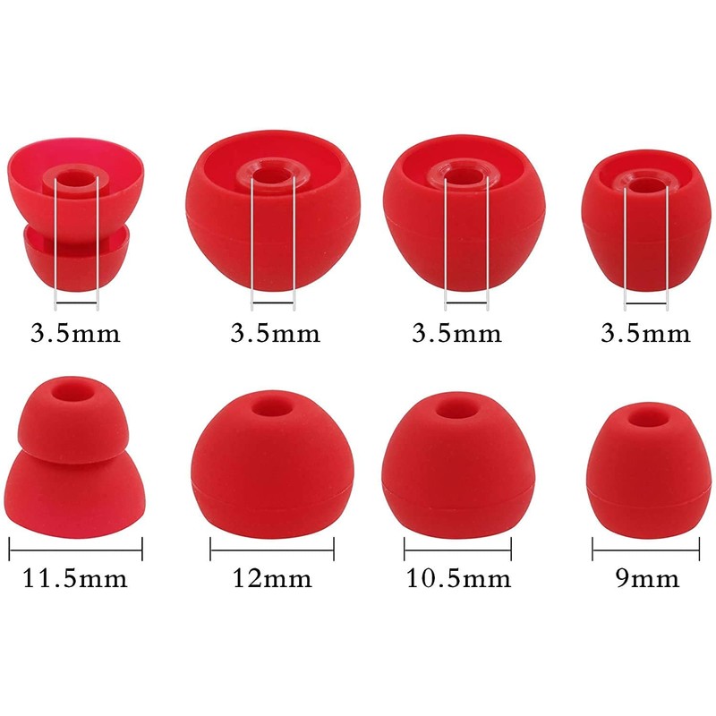 ALXCD Ear Tips Compatible with Powerbeats High-Performance Earbuds, S/M/L/D 4