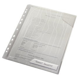 Leitz CombiFile Standard Folder, 6 Pack Report Cover Grey Polypropylene (PP)