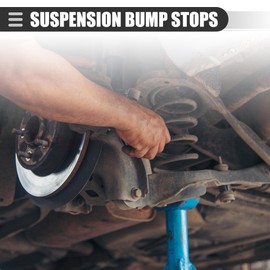 Motoforti Front Rear Suspension Bump Stop, for Car, Rubber, No.1349805/1923654, White, 1 Pcs