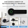 ConBlom Smart Lock, Fingerprint Smart Door Lock Handle, 5-in-1 Electronic