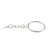 Split Keyring with Chain, 10Pcs Key Ring Blanks, Metal Keychain