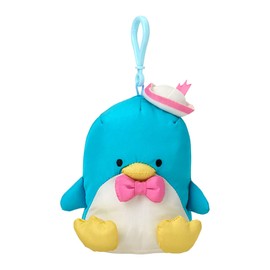 Sanrio 320676 Mascot Holder (Fluffy Shakizu) Tuxedo Thumb Nylon, Polyester, ABS Resin, For Ages 6 and Up