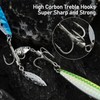 Dr.Fish 5 Pack Metal Jigging Spoon Saltwater Fishing Spoons Lures
