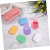 Kisangel 4sets Convenient Travel Soap Sheets Portable Paper Soap for
