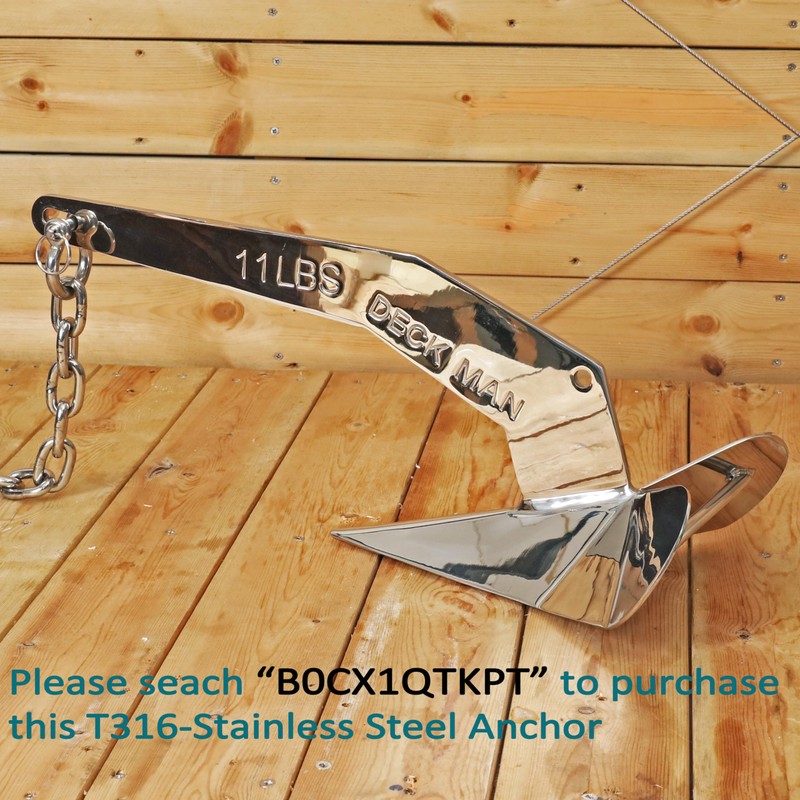 Deck Man 316 Stainless Steel 5/16" Boat Anchor Lead Chain