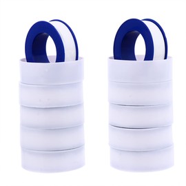 TEHAUX 12mm*0.075mm*10m Ptfe Thread Tape Seal Repair Tape Sealing Tape for Plumber