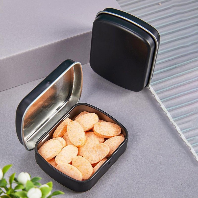 CWPFVQA 8-Piece Candy Box, 8-Piece Push-Pull Box, Metal Tin with