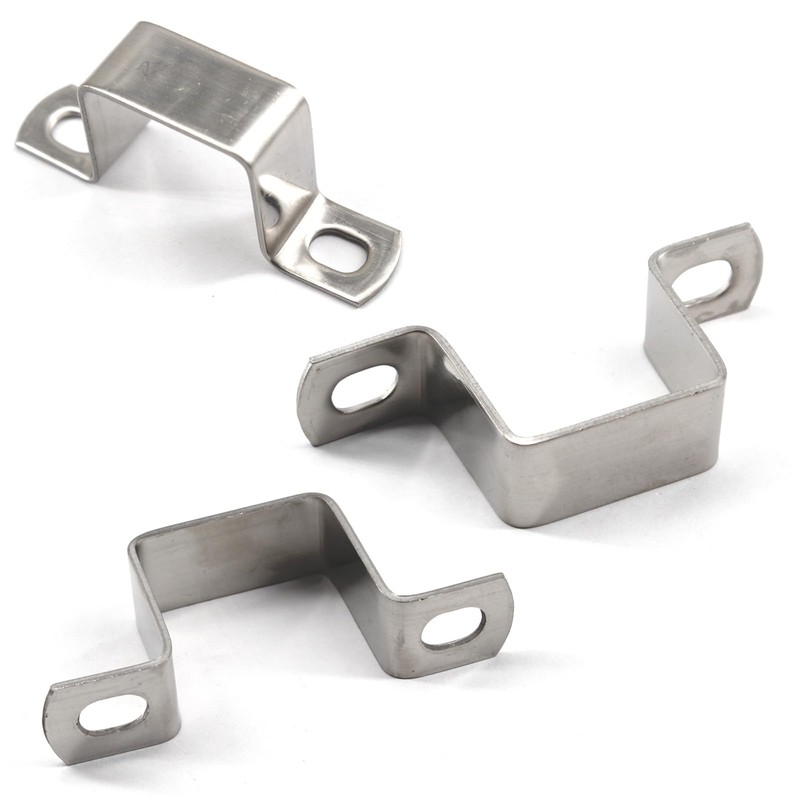 Zerniple 8pcs 35mm x 35mm Square 304 Stainless Steel U