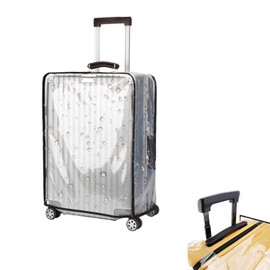 RHQFDM Transparent Suitcase Protective Cover PVC Suitcase Protective Cover Waterproof Suitcase Cover Rolling Luggage Compartment Suitcase Protection, Abrasion-Resistant and Waterproof Design to