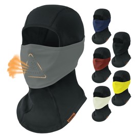 Balaclava Winter Balaclava Ski Mask Motorcycle Helmets Liner Balaclava Bicycle for Motorcycling, Skiing, Snowboarding, Cycling, Windproof, Warm Face Cover, One Size, Men/Women, gray