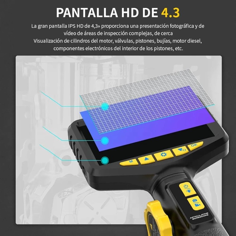 FINYQBET Endoscopio Profesional 1080P, IP67 360°