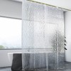 jssablo Clear Shower Curtain Liner, 100% Waterproof EVA 3D Shower