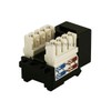 Monoprice Cat6�Punch Down Keystone Jack - Black