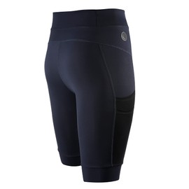 LESTE Y Zone Cover Leggings Skinwrap Cargo 5 Half Length 20" L Mens Premium Compression Wear Sports Short Tights Pants (Large) Navy