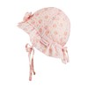 Sterntaler Girls' Children's Hat Printed with Flower Hat, Pale Pink