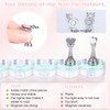Heclia Nagelhalter zum Lackieren von Nägeln 2 Sets Nagelständer für