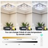 Cainjiazh Dimmable Modern Crystal Chandeliers LED Mini Ceiling Light with