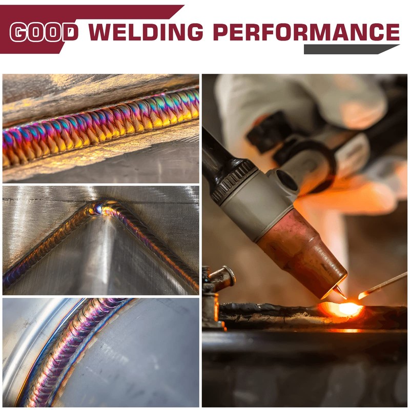 ARCCAPTAIN TIG Welding Tungsten Electrode 10-Pack 1/16"x 7"(Red - 2%