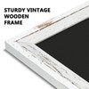 Chalk Board 36x24 Rustic Wood Framed Magnetic Blackboard for Wall