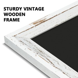 Chalk Board 36x24 Rustic Wood Framed Magnetic Blackboard for Wall Décor