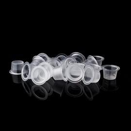 Disposable Tattoo Ink Cups-Medium 100pcs Disposable Plastic Tattoo Ink Caps Cups for Tattoo Ink Tattoo Supplies,Tattoo Kitsp Tattoo Accessory,Tattoo Ink,Tattoo Supplies,Tattoo Kits (#13mm—100pcs)