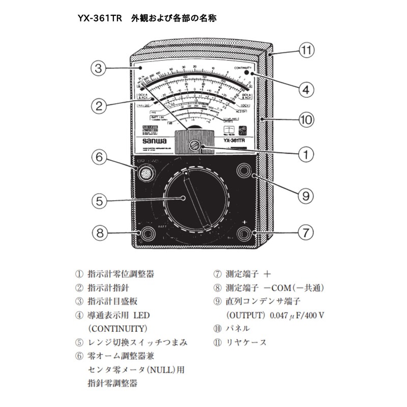 Sanwa - YX361TR Analog Multitesters