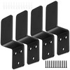 2x4 Door Barricade Brackets, 4 Pcs Drop Open Bar Security