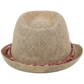 CHILLOUTS LABASA Trilby Straw Hat Summer Hat Sun Hat (L/XL (58-60 cm) - Brown)