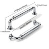 khtumeware 10-Pack Polished Chrome Heavy-Duty Solid Cabinet Pulls, 5 Inch