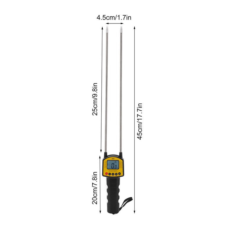 Grain Moisture Meter Automatic Voice Accurate Backlight Screen Digital Grain