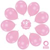 Moukiween Pink Balloons 12 inch -70 pcs Pastel Light Pink