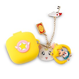 Case for Beats Fit Pro Earbuds, Suublg Cartoon Silicone Charging Case Protective Cover with Cute Doll Keychain Anti-Lost Lanyard for Beats Fit Pro Wireless Headphones