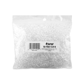 AFW Rigging Tri-Bead, 9.5 x 9.5 mm / .374 x .374 in, 3.432 mm / .135 in I.D., Clear 1000 pc