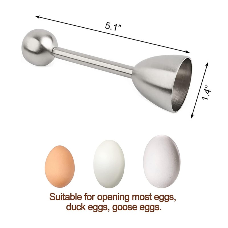 Yuannee Egg Opener Tool,Stainless Steel Peeler Cracker Topper Egg Separator