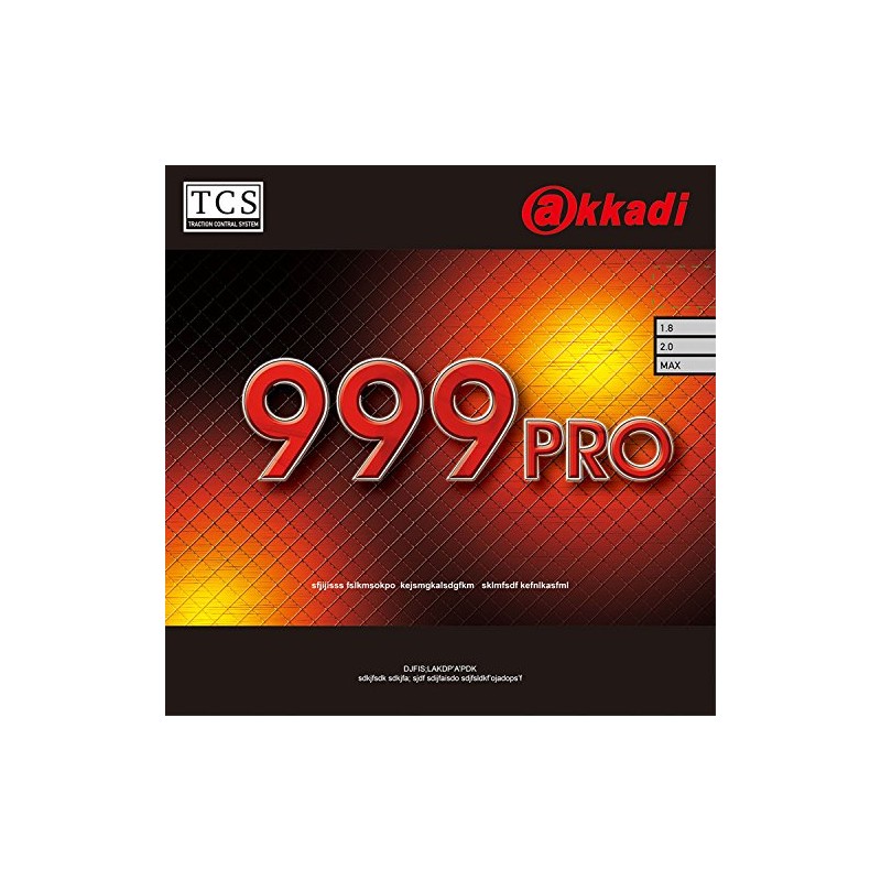 akkadi Table Tennis Rubber 999 Pro AR001 Black (AB) 1.8
