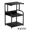 EasyCom Printer Stand- Large 3 Tier Sofa Side Table with