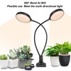 Plant Grow Light Timing 5 Dimmable Levels Waterproof Dual Head