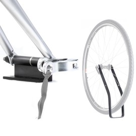 Bike Hitch Pro Truck Bed Bike Mount and Bike Wheel Hitch Bundle by Delta Cycle - Lockable Hitch Holds All 9 x 100mm Bicycle Fork Dropouts - Includes Aluminum Rack for Holding The Front Wheel