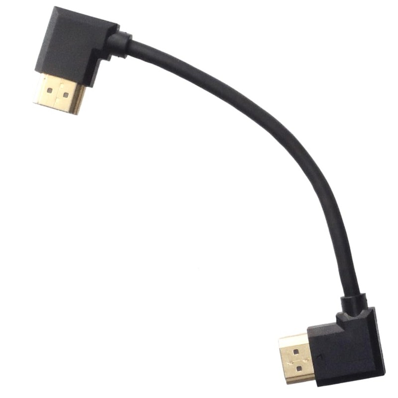 KAUMO HDMI Cable, 0.15m (15cm) Right Angle Terminal (Left /